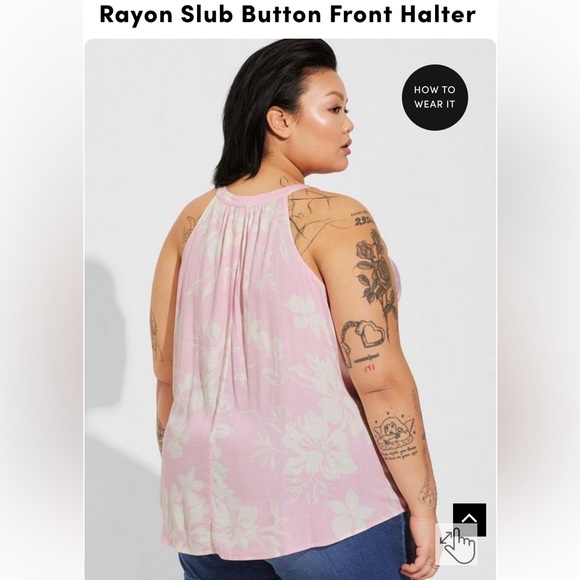 NWT torrid floral halter tank top - Picture 3 of 6